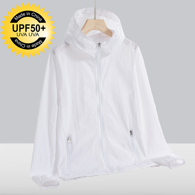 Ice Silk UV zaštitna vanjska windbreaker s kapuljačom, prozračna, lagana za ljeto, za ribolov i vožnju bicikla