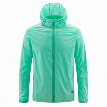 Unisex prozračna windbreaker jakna s UV zaštitom, kapuljom, poliesterom