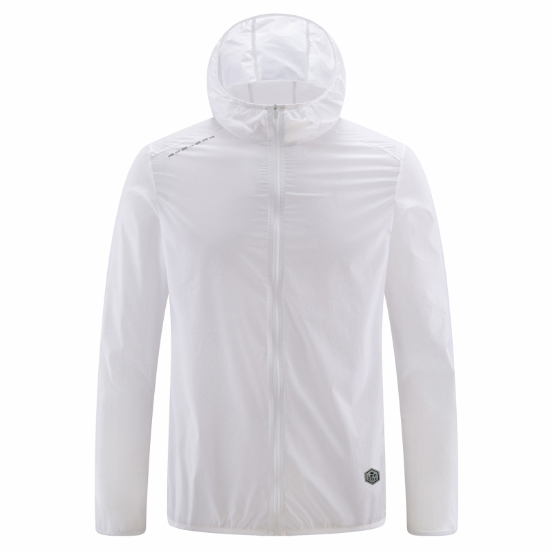 Unisex prozračna windbreaker jakna s UV zaštitom, kapuljom, poliesterom