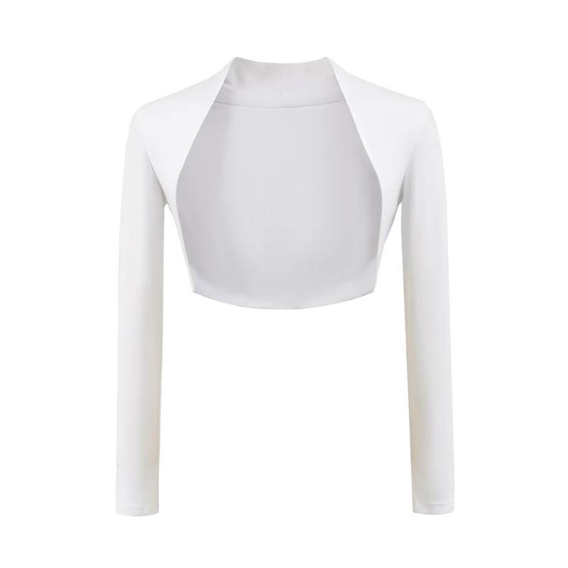 Kardigan s dugim rukavima i UV zaštitom, Kendall Jenner stil, pamuk/elastan, slim fit, jednobojni