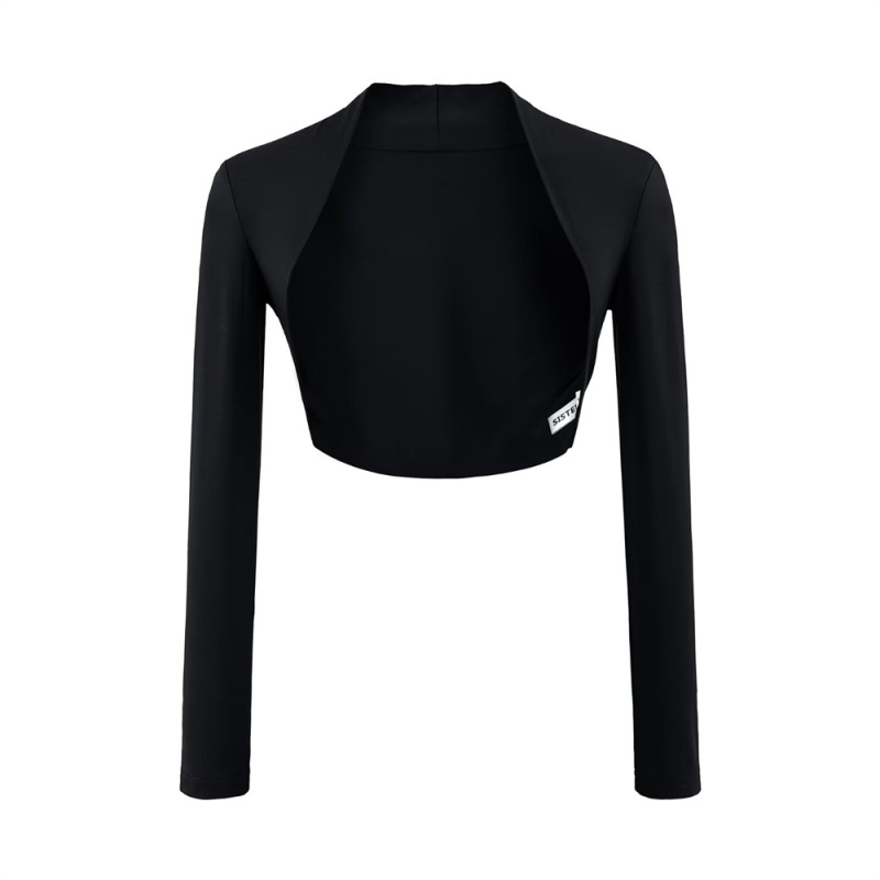 Kardigan s dugim rukavima i UV zaštitom, Kendall Jenner stil, pamuk/elastan, slim fit, jednobojni