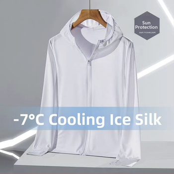 Kapucňový kardigán s ochranou proti slnku, ľahké vonkajšie oblečenie z polyesteru s priedušnou sieťkou na leto 2025