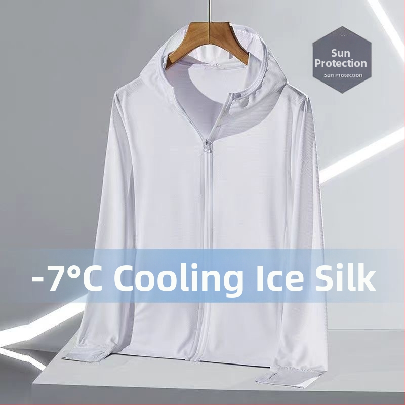 Kapucňový kardigán s ochranou proti slnku, ľahké vonkajšie oblečenie z polyesteru s priedušnou sieťkou na leto 2025