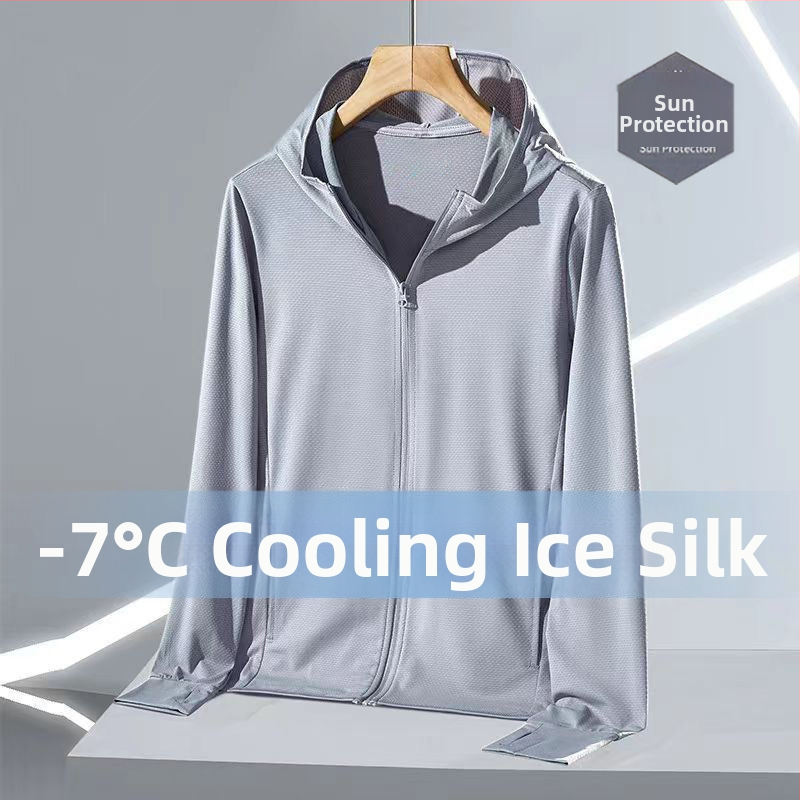 Kapucňový kardigán s ochranou proti slnku, ľahké vonkajšie oblečenie z polyesteru s priedušnou sieťkou na leto 2025