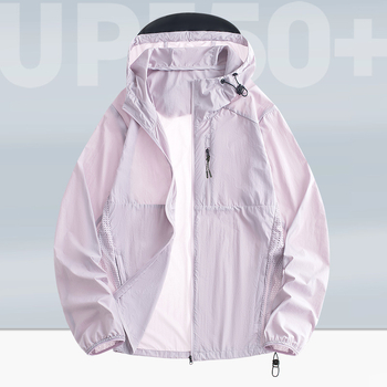 Unisex jachetă ușoară de vară cu protecție UV UPF50+, nailon, cu glugă, pentru drumeții, camping și pescuit