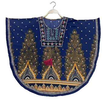 Bluza s bat rukavom u etničkom stilu, 3/4 rukav, 95% viskozna vlakna, UPF30+, lagana tkanina