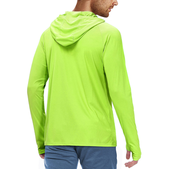 Jachetă cu glugă din poliester UPF50+ pentru drumeții, camping și pescuit – ușor, respirabil, uscare rapidă