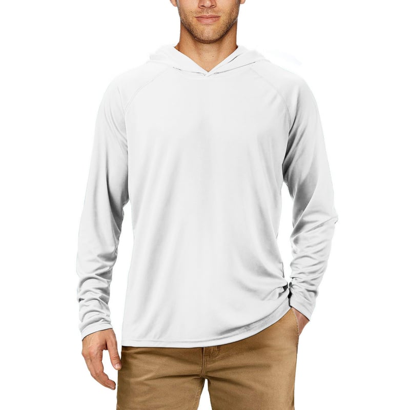 Jachetă cu glugă din poliester UPF50+ pentru drumeții, camping și pescuit – ușor, respirabil, uscare rapidă