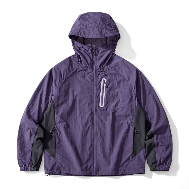 Geacă outdoor cu glugă, protecție UV UPF50, nailon respirabil, unisex, pentru drumeții, camping și pescuit