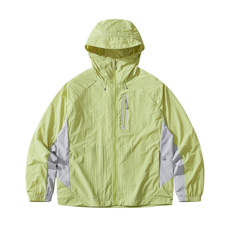 Geacă outdoor cu glugă, protecție UV UPF50, nailon respirabil, unisex, pentru drumeții, camping și pescuit