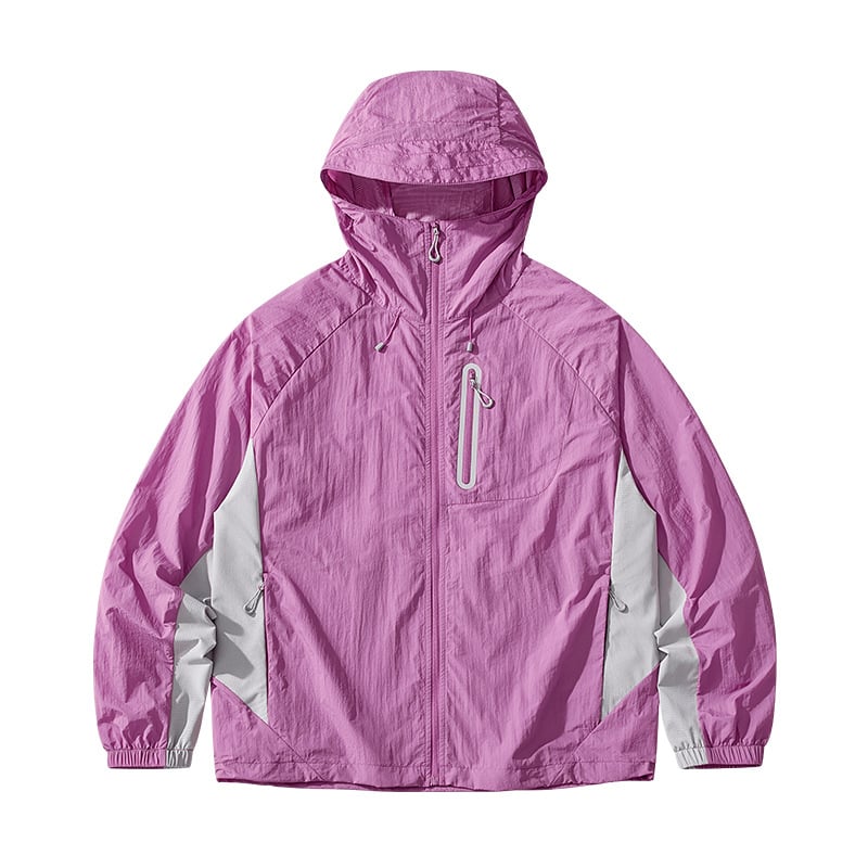 Geacă outdoor cu glugă, protecție UV UPF50, nailon respirabil, unisex, pentru drumeții, camping și pescuit