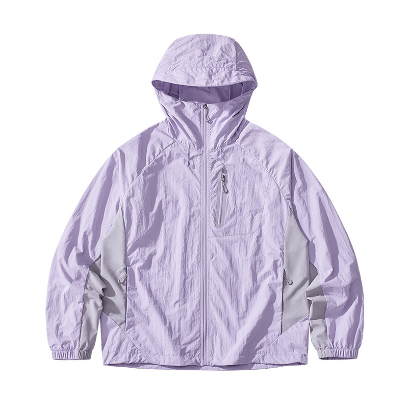 Geacă outdoor cu glugă, protecție UV UPF50, nailon respirabil, unisex, pentru drumeții, camping și pescuit