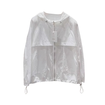 Geacă de protecție solară pentru femei, poliester, UPF50+, mâneci lungi, fermoar, vara 2025