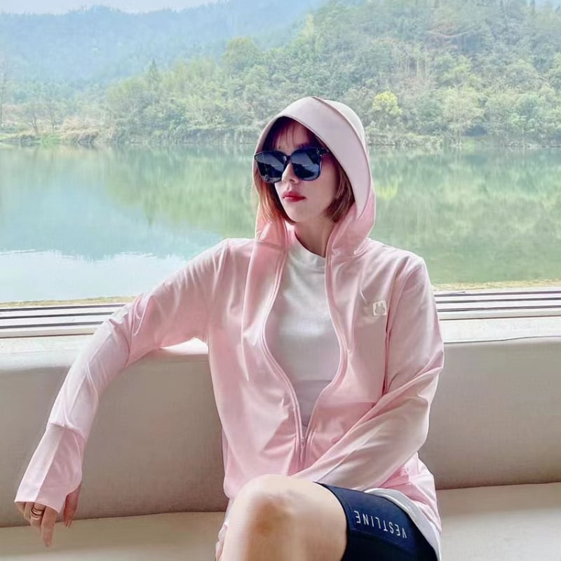 Bluza de protecție solară pentru femei - respirabilă, protecție UV, material ice silk, uscare rapidă, ultra-ușoară