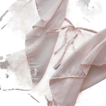 Plus veličine šifonska bluza s volanima, zaštita od sunca, dugi rukav, vanjski kardigan stil baby-doll