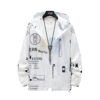 Jachetă de vânt outdoor, unisex, vară, poliester respirabil, uscat rapid, cu glugă.