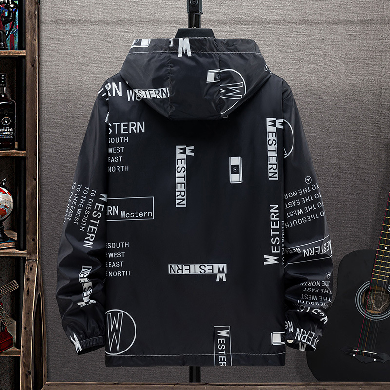 Jachetă de vânt outdoor, unisex, vară, poliester respirabil, uscat rapid, cu glugă.