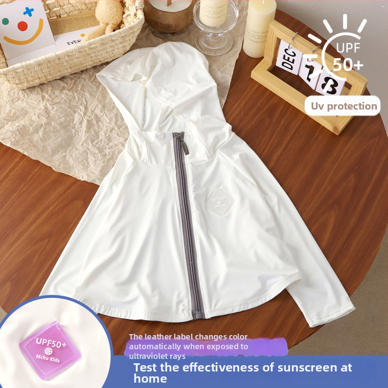 Tricou pentru copii cu protecție UV UPF50+ Ice Silk, respirabil pentru vară, mâneci batwing, 7–12 ani, 95% poliester