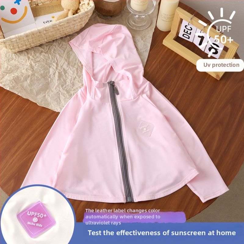 Tricou pentru copii cu protecție UV UPF50+ Ice Silk, respirabil pentru vară, mâneci batwing, 7–12 ani, 95% poliester