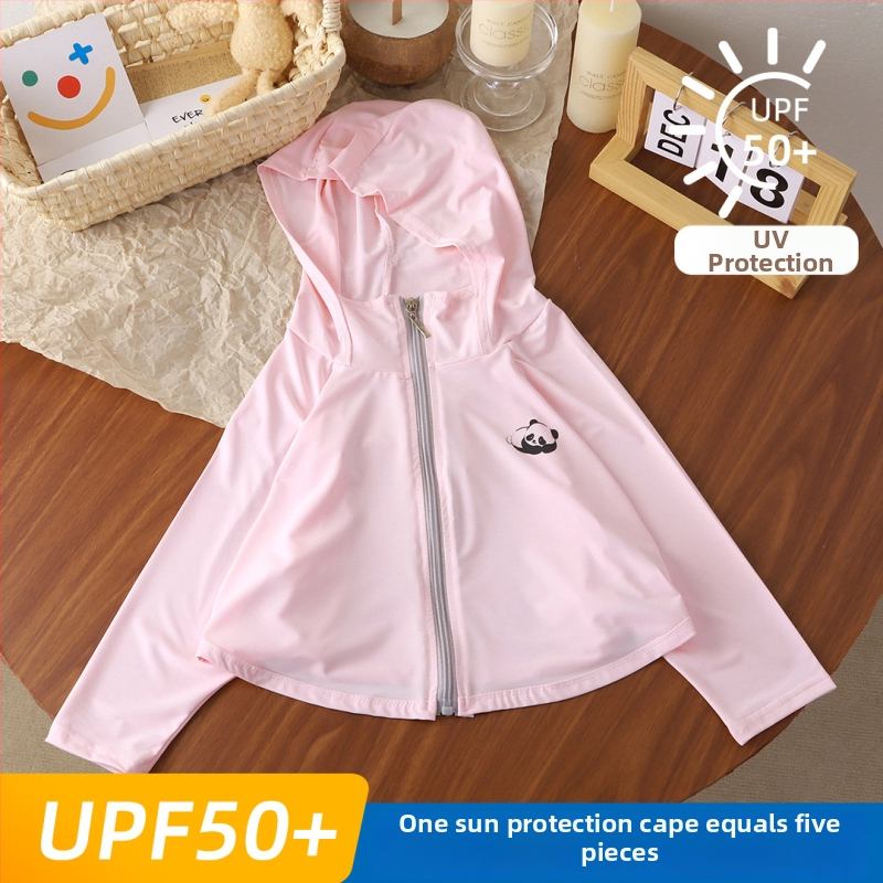 Tricou pentru copii cu protecție UV UPF50+ Ice Silk, respirabil pentru vară, mâneci batwing, 7–12 ani, 95% poliester