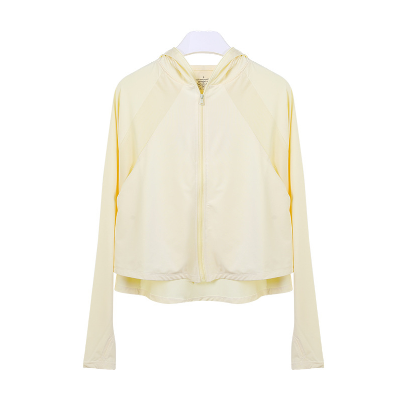 Jachetă-șal UV pentru femei, cu glugă, material Ice Silk, nailon cu până la 10% elastan, respirabilă