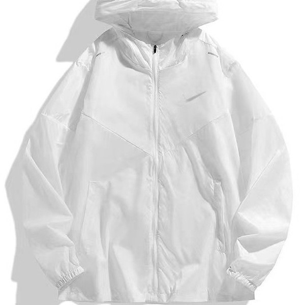 Najlon mrežasta kapuljačasta jakna za zaštitu od sunca, lagana, slobodan kroj