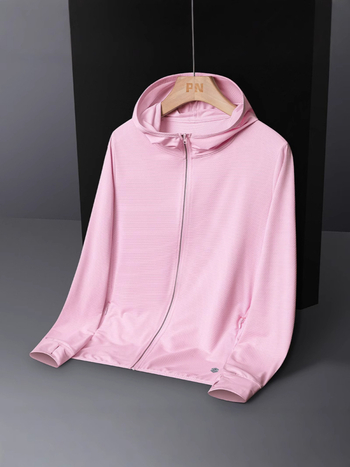 Vanjska vetrovka s kapuljom, UPF50+ UV zaštita, prozračan Ice Silk materijal, lagani sportski stil, ljeto 2025