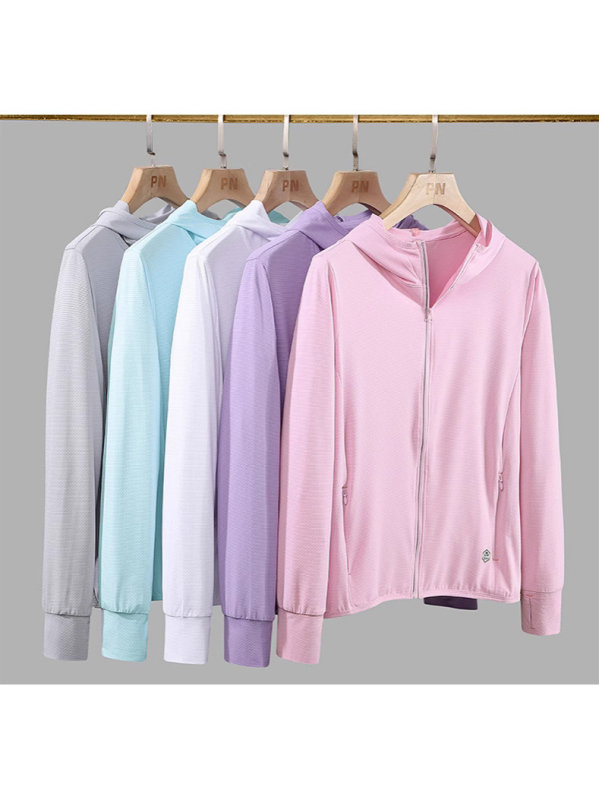Vanjska vetrovka s kapuljom, UPF50+ UV zaštita, prozračan Ice Silk materijal, lagani sportski stil, ljeto 2025