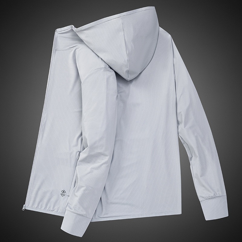 Vanjska vetrovka s kapuljom, UPF50+ UV zaštita, prozračan Ice Silk materijal, lagani sportski stil, ljeto 2025
