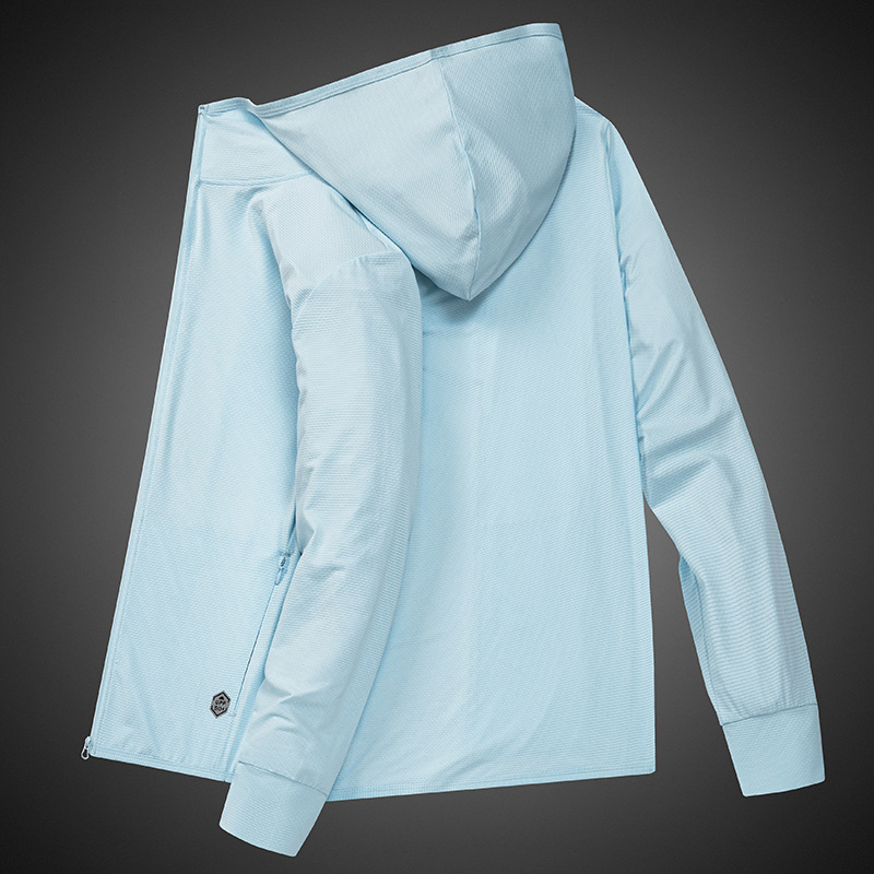 Vanjska vetrovka s kapuljom, UPF50+ UV zaštita, prozračan Ice Silk materijal, lagani sportski stil, ljeto 2025