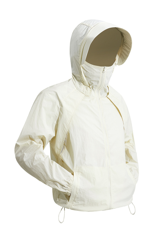 Sportska jakna s kapuljačom za UV zaštitu, tanka smjesa najlona, SPF 50, za tinejdžere