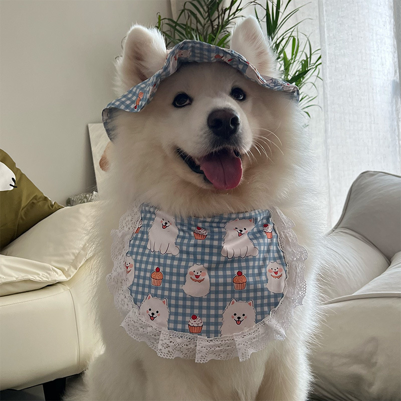 Bibs pentru câini cu model desen animat, poliester, pentru toate anotimpurile, stil casual