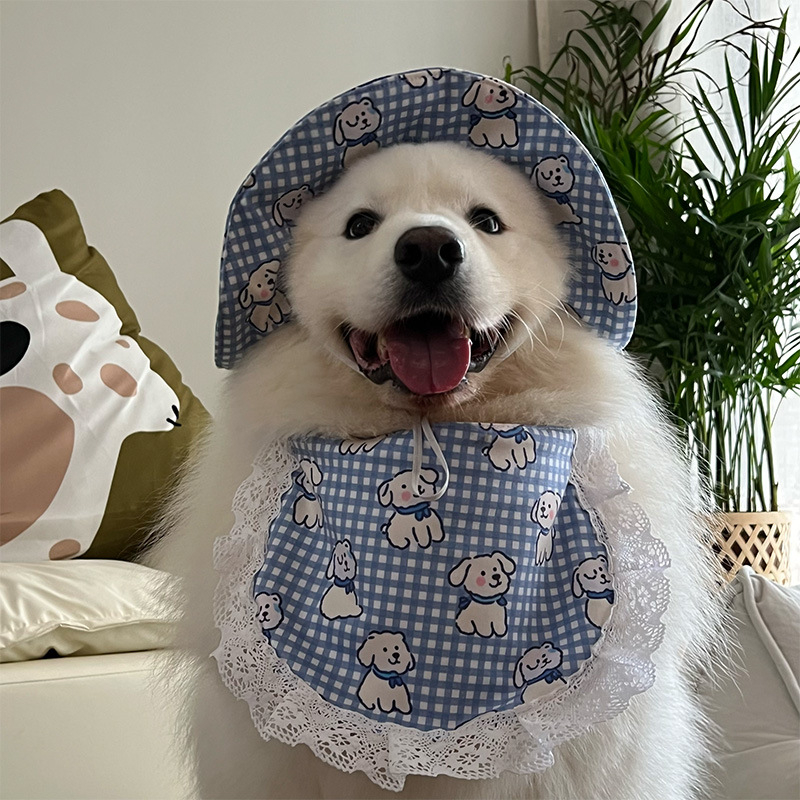 Bibs pentru câini cu model desen animat, poliester, pentru toate anotimpurile, stil casual