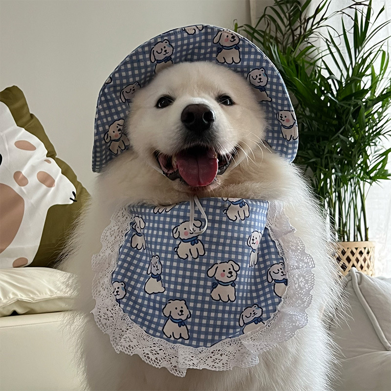 Bibs pentru câini cu model desen animat, poliester, pentru toate anotimpurile, stil casual