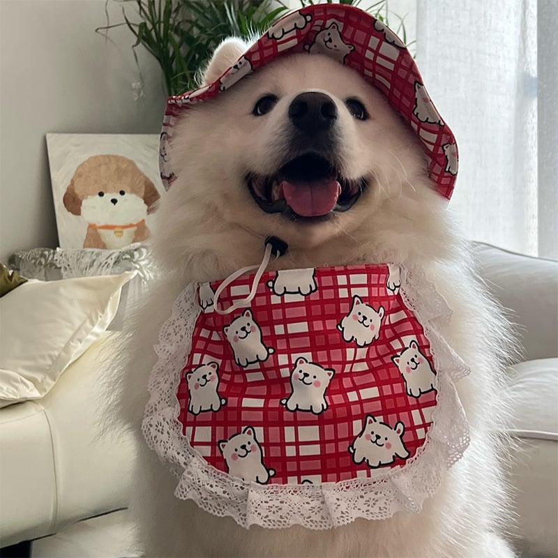 Bibs pentru câini cu model desen animat, poliester, pentru toate anotimpurile, stil casual