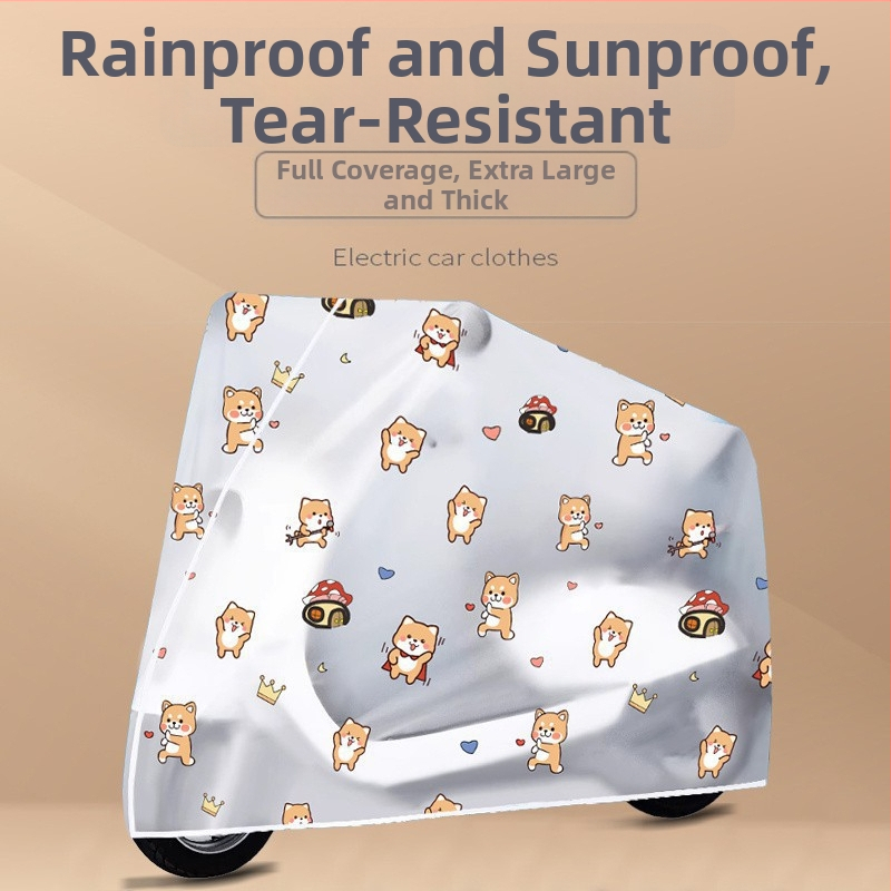 Elektriskā velosipēda lietus pārsegs – izturīgs, ūdensnecaurlaidīgs, putekļu aizsardzība, biezināts