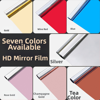 Pašlīmējošs PET spoguļfilms sienas uzlīmei, divpusējs; piemērots dzīvojamām telpām, guļamistabai un komerciāliem telpām; nodrošina saules aizsardzību, ēnojumu un siltumizolāciju.