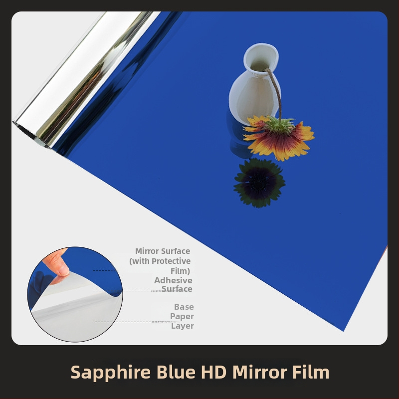 Pašlīmējošs PET spoguļfilms sienas uzlīmei, divpusējs; piemērots dzīvojamām telpām, guļamistabai un komerciāliem telpām; nodrošina saules aizsardzību, ēnojumu un siltumizolāciju.