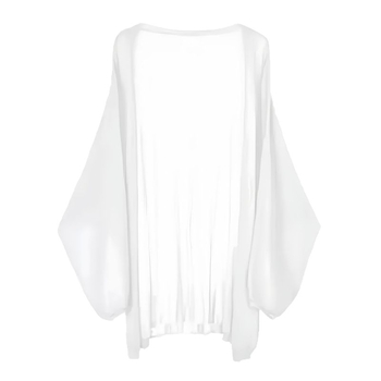 Слънцезащитен плетен кардиган, свободна кройка, дълъг ръкав, Хараджуку стил, Vinylon плат, UPF50+