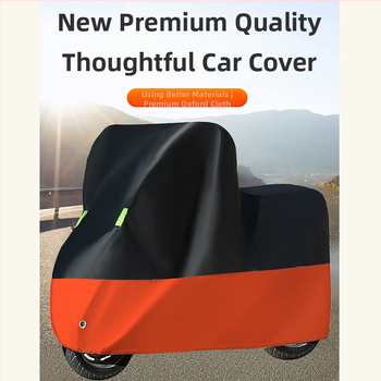 Elektrisko transportlīdzekļu vāks – saules aizsardzība un lietus izturība; sudraba pārklājuma audums; putekļu aizsardzība; universāls Oxford stila