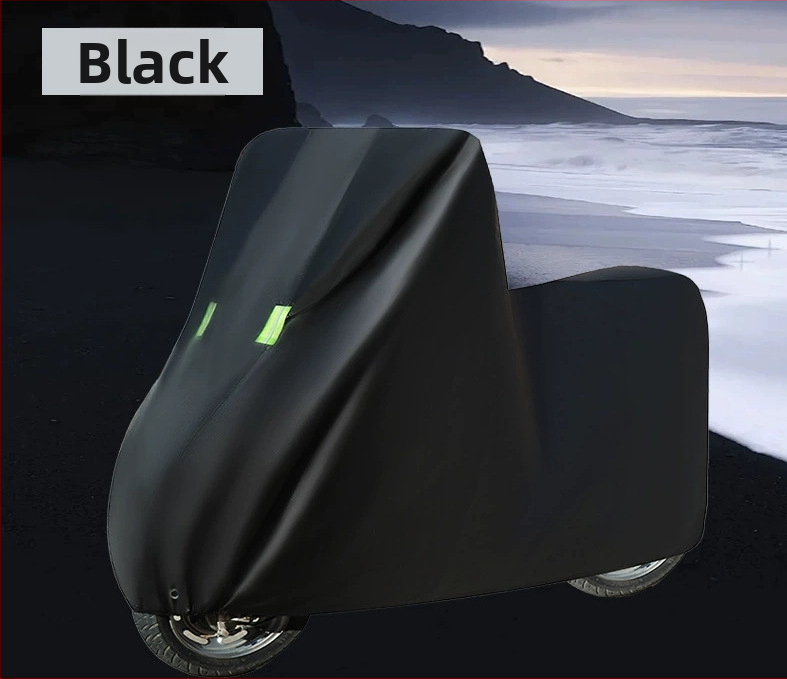 Elektrisko transportlīdzekļu vāks – saules aizsardzība un lietus izturība; sudraba pārklājuma audums; putekļu aizsardzība; universāls Oxford stila