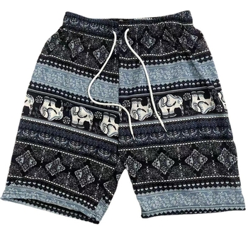 Elephant pants Moteriški aukšto liemens trumpų kelnių lengvas poliesterio mišinys, mikroelastika