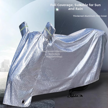 Elektrisko transportlīdzekļu apģērbs: saules aizsardzība un lietus pārklājums, pretvējš, vienkāršs stils