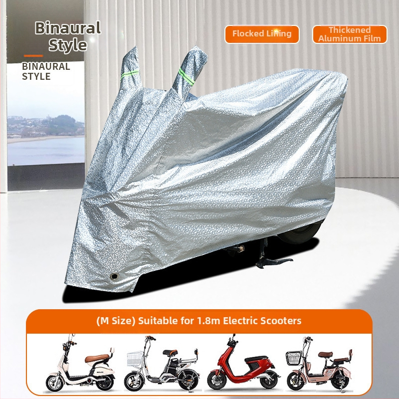 Elektrisko transportlīdzekļu apģērbs: saules aizsardzība un lietus pārklājums, pretvējš, vienkāršs stils