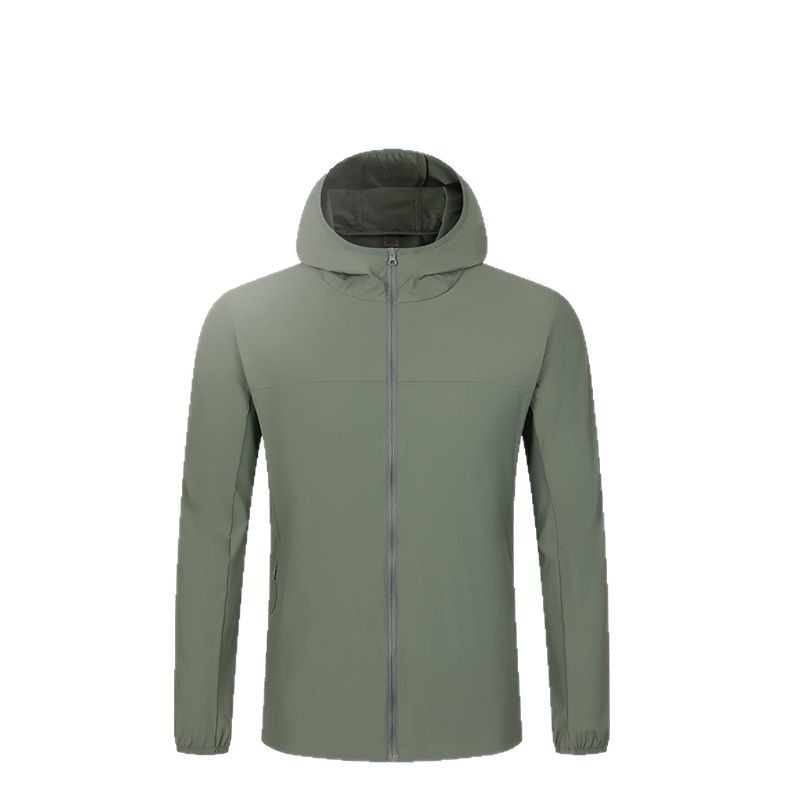 Vanjski windbreaker s kapuljom, unisex, UV zaštita 99, najlon tkanina, ultra lagan i prozračan