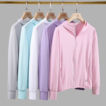 Vanjska windbreaker jakna s kapuljom - UPF50+ zaštita od sunca, prozračna materija koja se brzo suši, 92% poliester, 8% spandeks, lagana, unisex