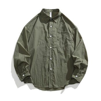 Male Wolf vanjski windbreaker s prugastim uzorkom, UPF50+, dugi kroj, tkanina od kemijskih vlakana