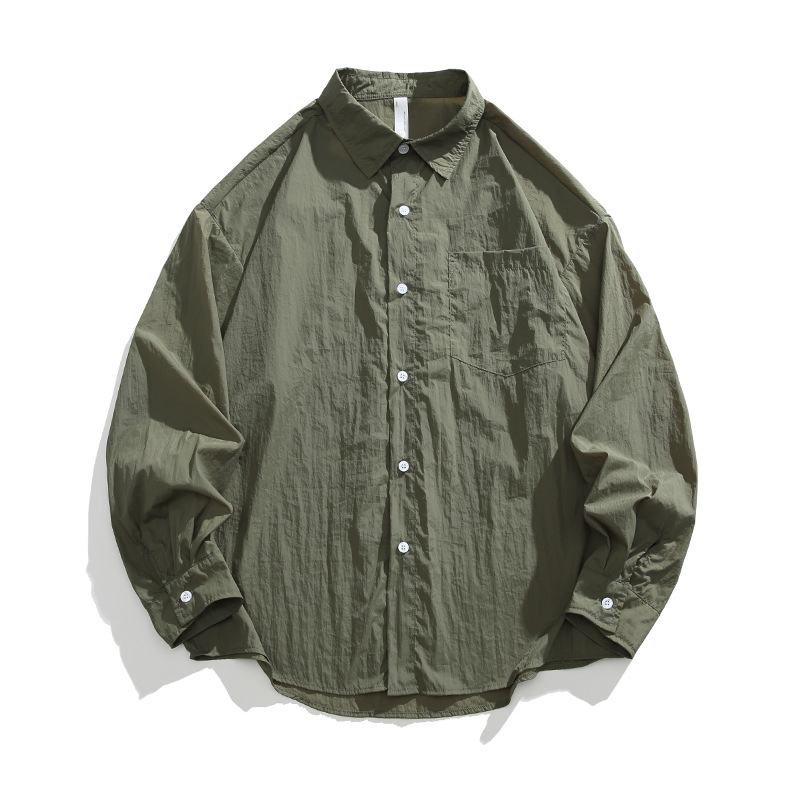 Male Wolf vanjski windbreaker s prugastim uzorkom, UPF50+, dugi kroj, tkanina od kemijskih vlakana