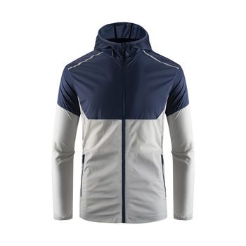 Windbreaker s kapuljom za mlade, UV zaštita, prozračna poliesterna mješavina