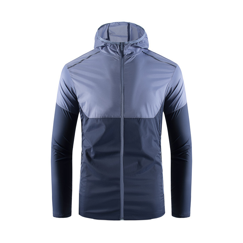 Windbreaker s kapuljom za mlade, UV zaštita, prozračna poliesterna mješavina